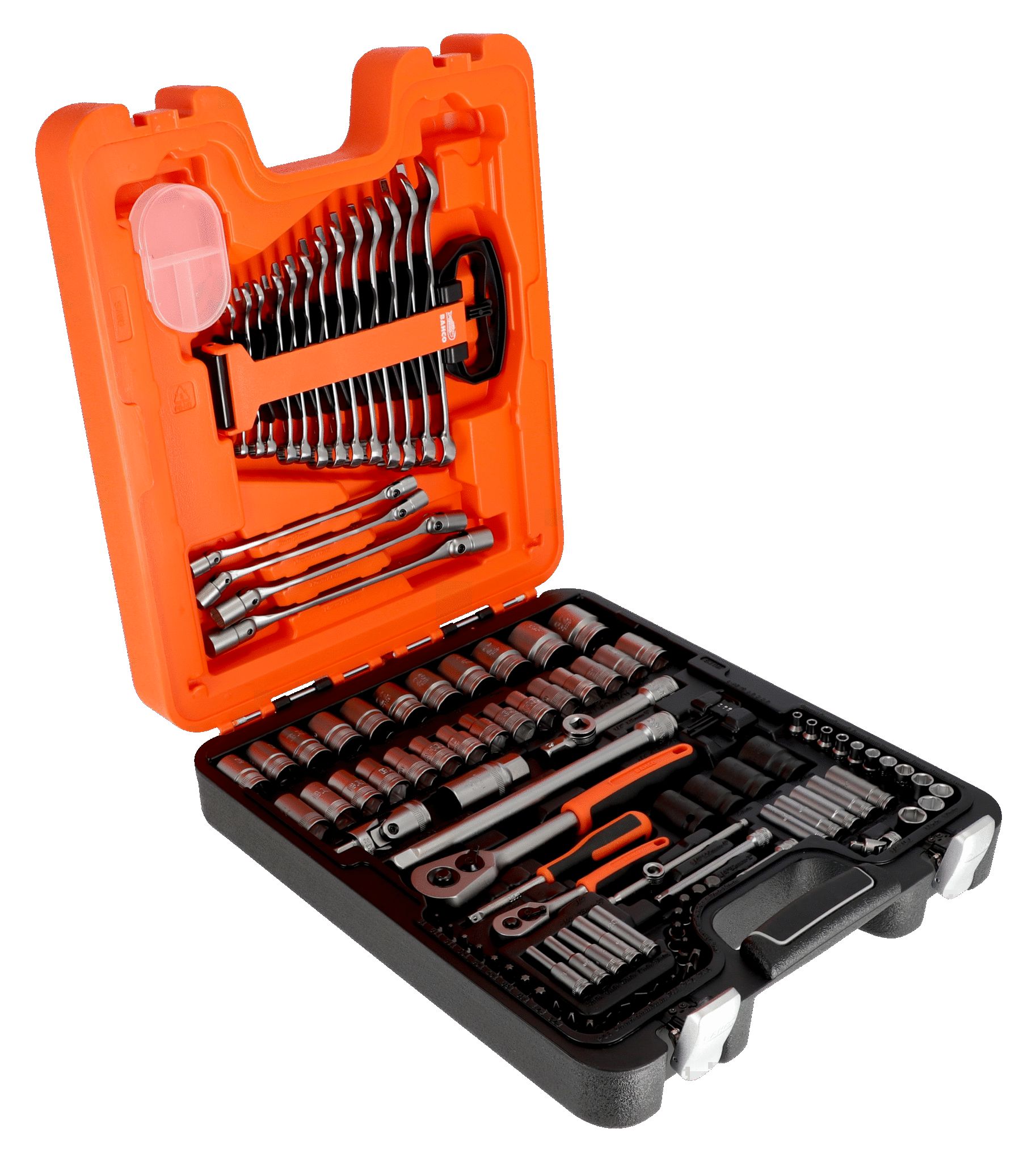 Bahco 108-Piece 1/2 in, 1/4 in Standard Socket Set