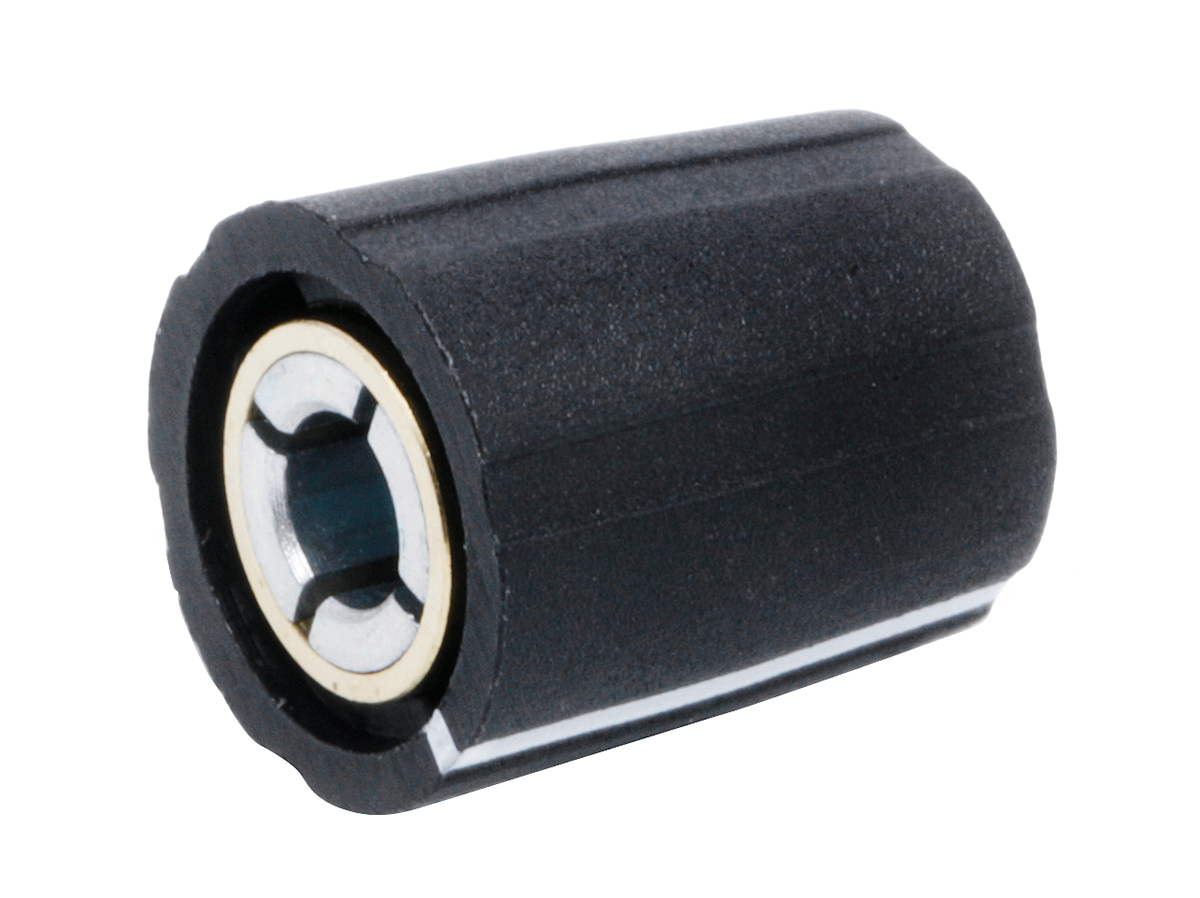 Sifam 11.5 mm Knob Diameter Black Potentiometer Knob for 4 mm Shaft Circular, S111 004BK