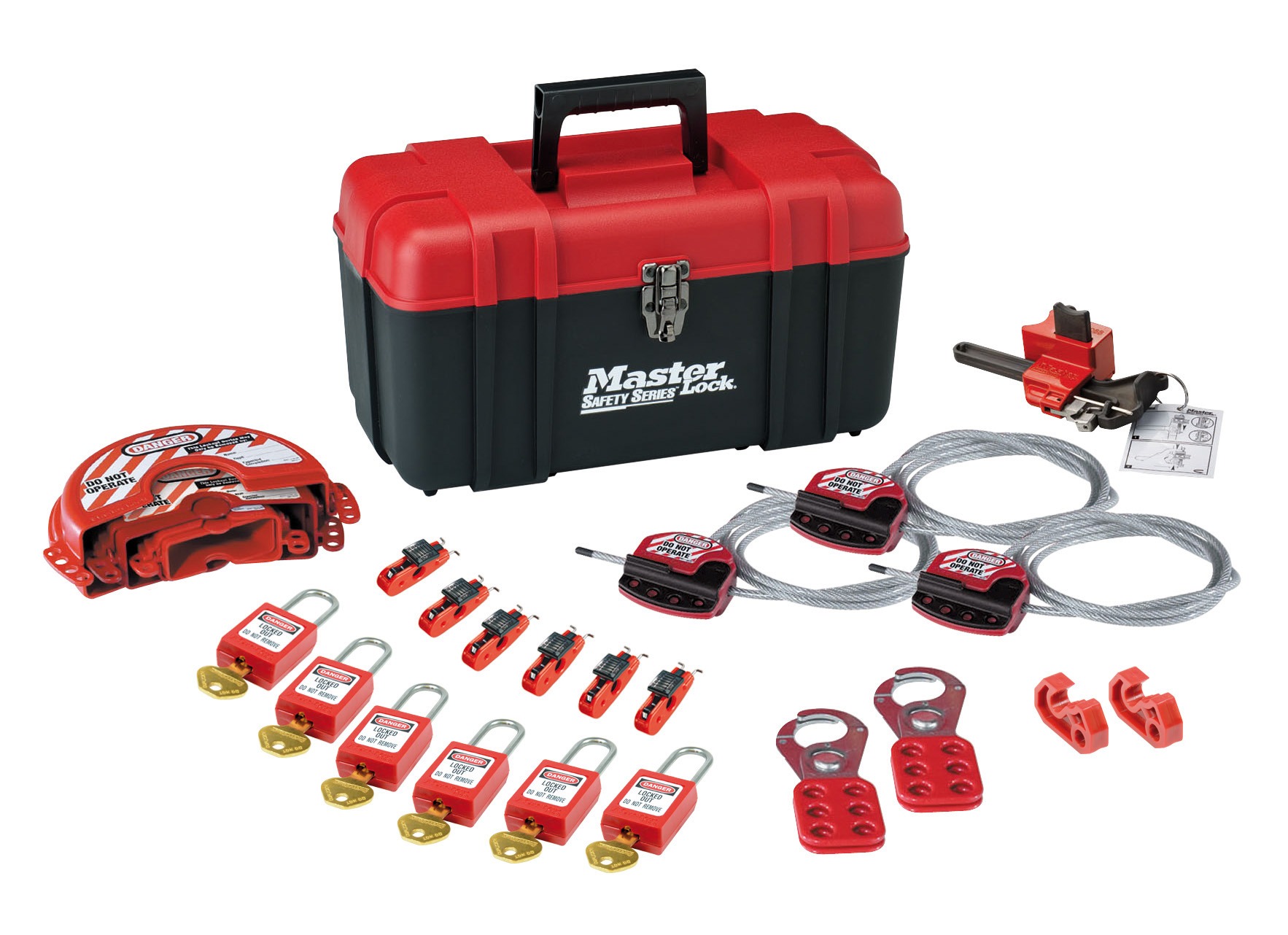 Master Lock Red Lockout Kit Lockout Kit