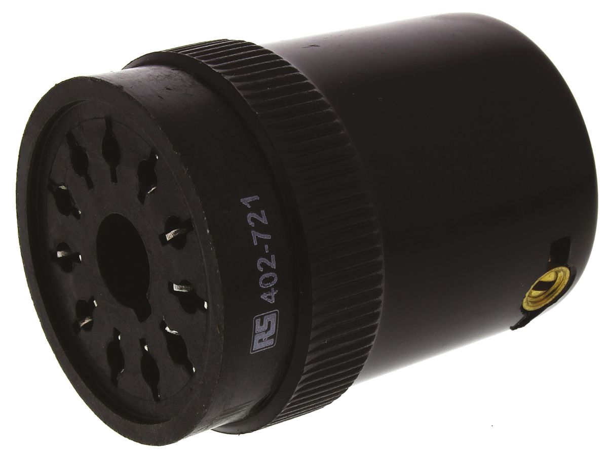 Tempatron 11 Way 240V ac DIN Rail Relay Socket, for use with 11 Pin Relay, Octal Timer, Octal Relay, 11 Pin Timer