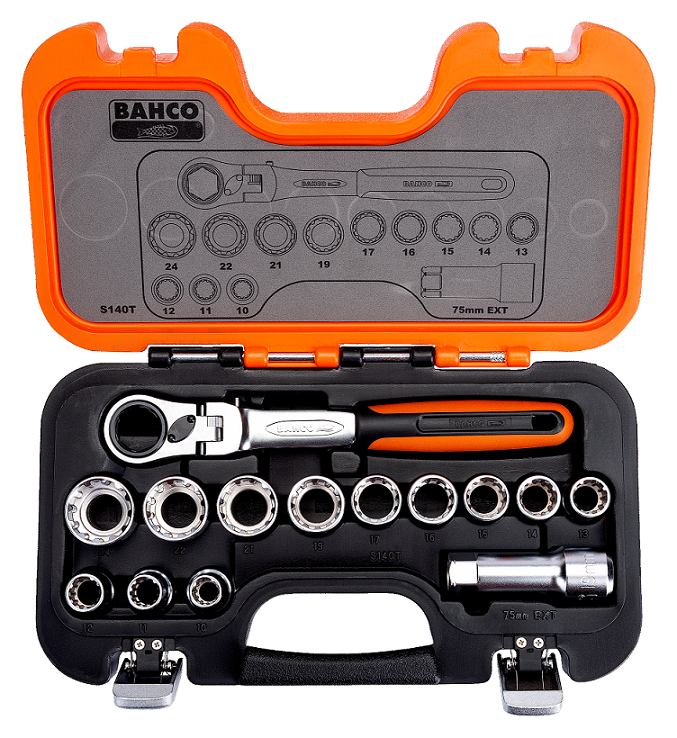 s140t Bahco 3/4 in Ratchet, 280mm Overall