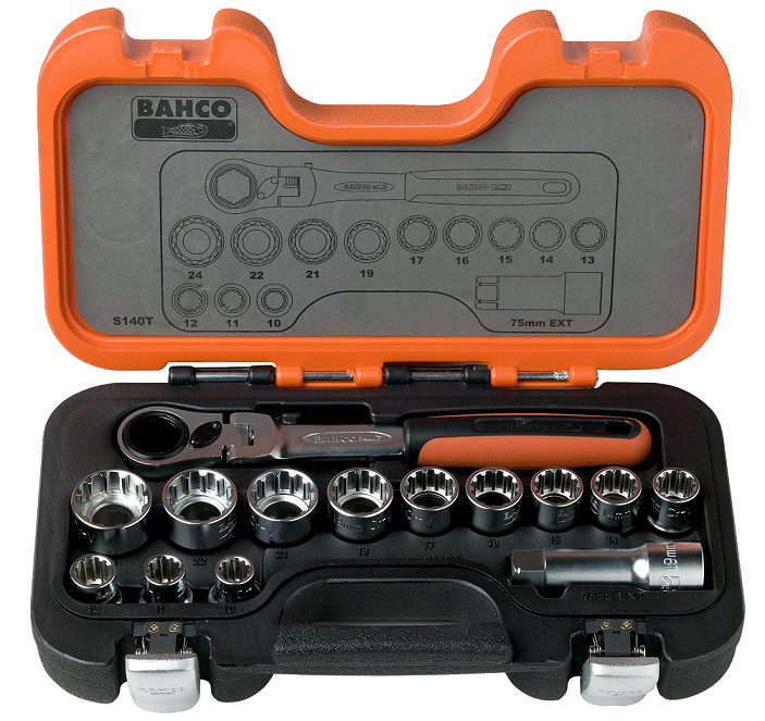 s140t Bahco 3/4 in Ratchet, 280mm Overall