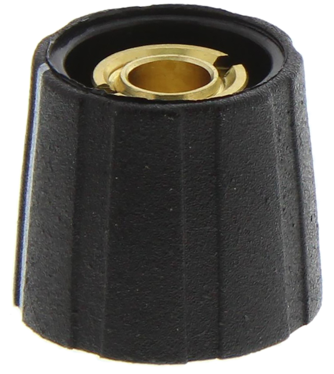 Sifam 15.5 mm Knob Diameter Black Potentiometer Knob for 6.35 mm Shaft Circular, S151 250BK