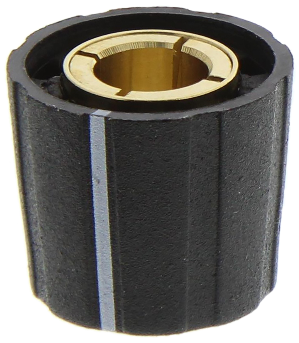 s151-250bk Sifam 15.5 mm Knob Diameter Black Potentiometer Knob for 6.35 mm Shaft Circular, S151 250BK