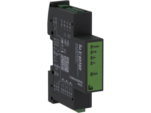Tele Power Meter, 3 Phase, DIN Rail, 5mA to 5A, 10 to 40 V dc, 19V ac, 28 V ac
