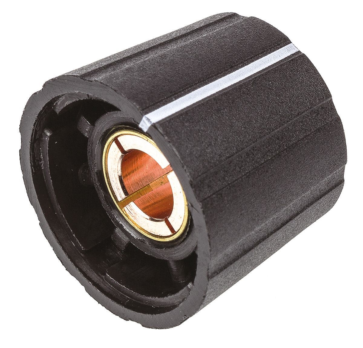 Sifam 21.5 mm Knob Diameter Black Potentiometer Knob for 6 mm Shaft Circular, S211 006BK