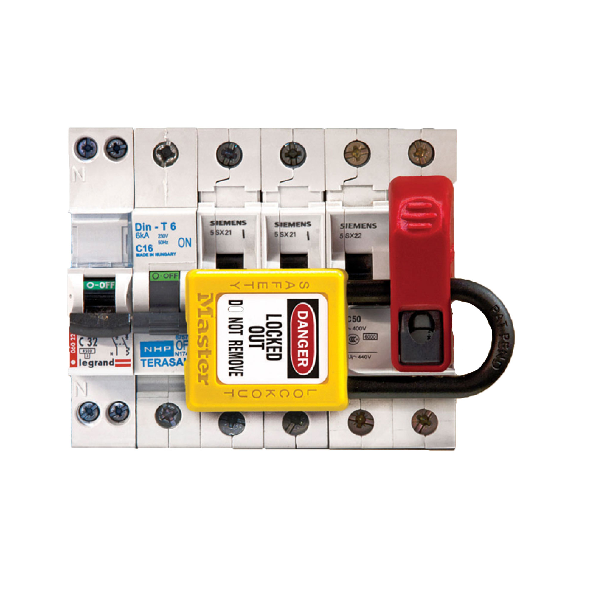 s2394 Master Lock 1-Lock Lockout Thermoplastic Circuit Breaker Lockout