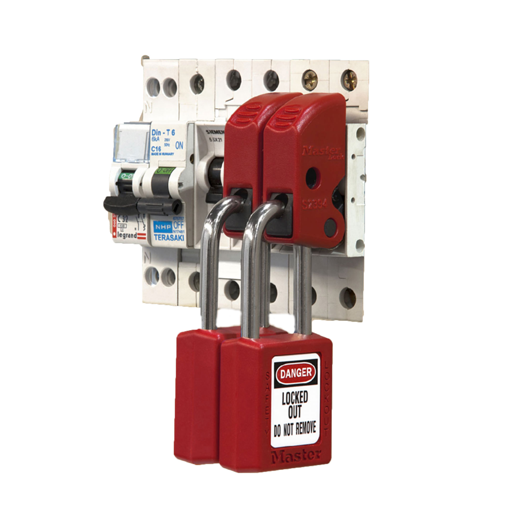 s2394 Master Lock 1-Lock Lockout Thermoplastic Circuit Breaker Lockout