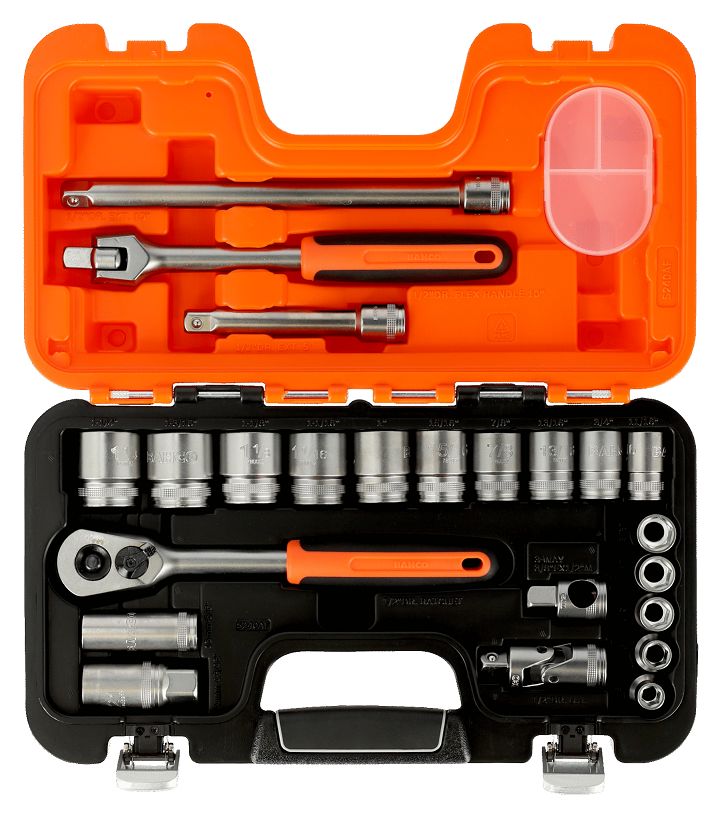 s240af Bahco 23-Piece 1/2 in Standard Socket Set
