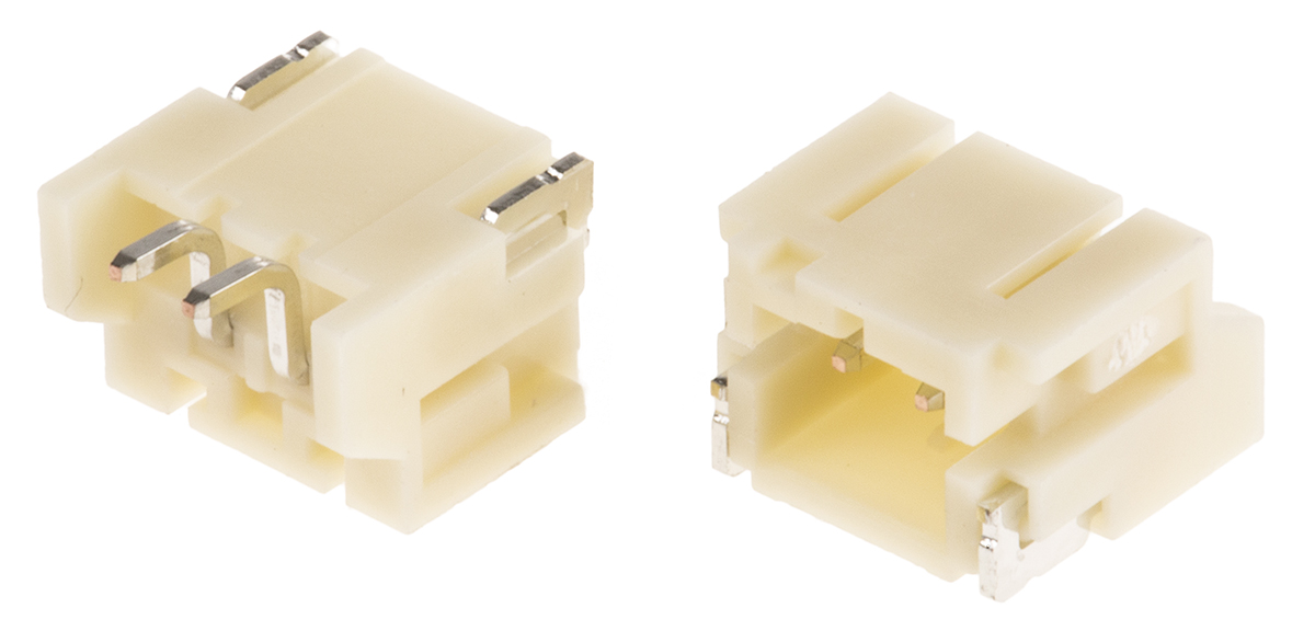 JST PH Series Right Angle Surface PCB Header, 2 Contact(s), 2 mm Pitch, 1 Row, Shrouded