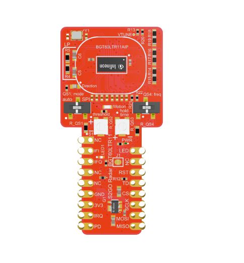 Infineon BGT60LTR11AIP Radar Shield2Go Radar Sensor Sensor Board for BGT60LTR11AIP RADAR