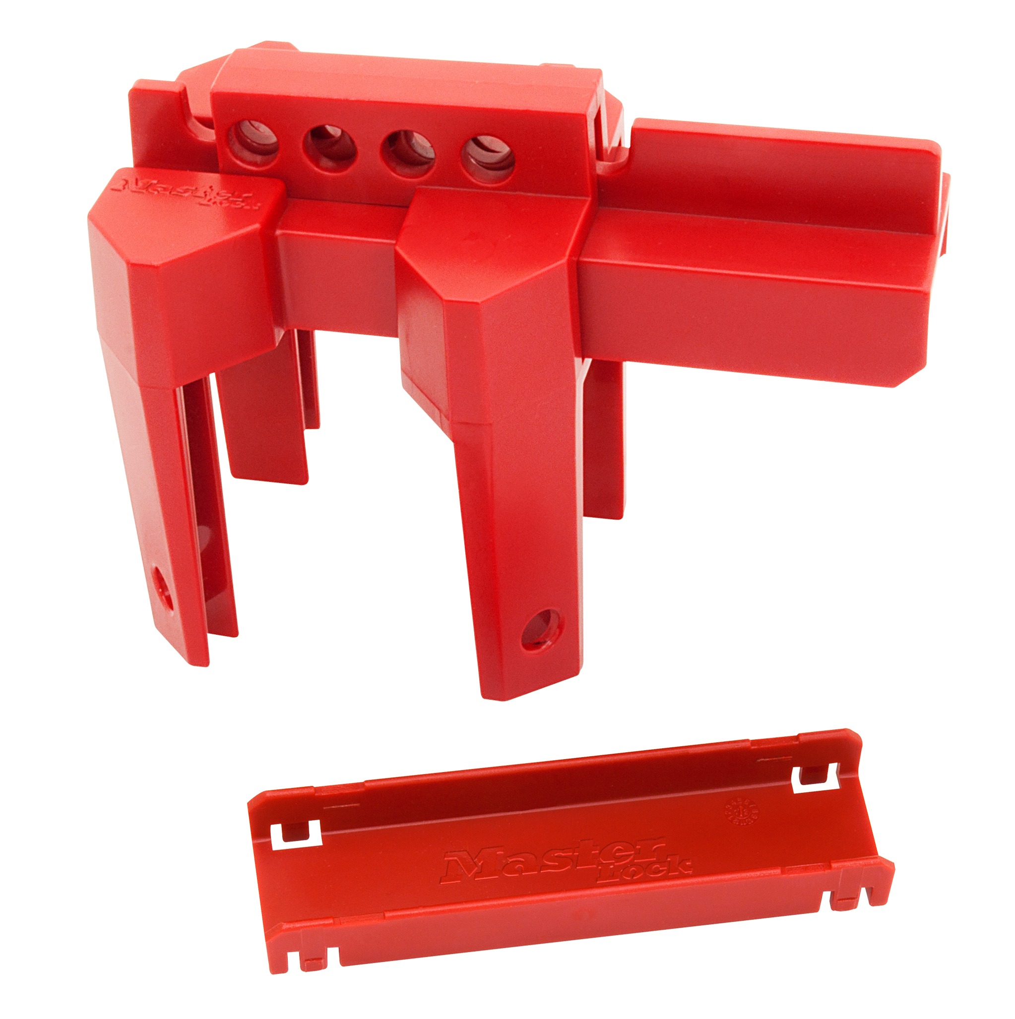 Master Lock Red Lockout Zenex Thermoplastic Ball Valve Lockout, 7 mm