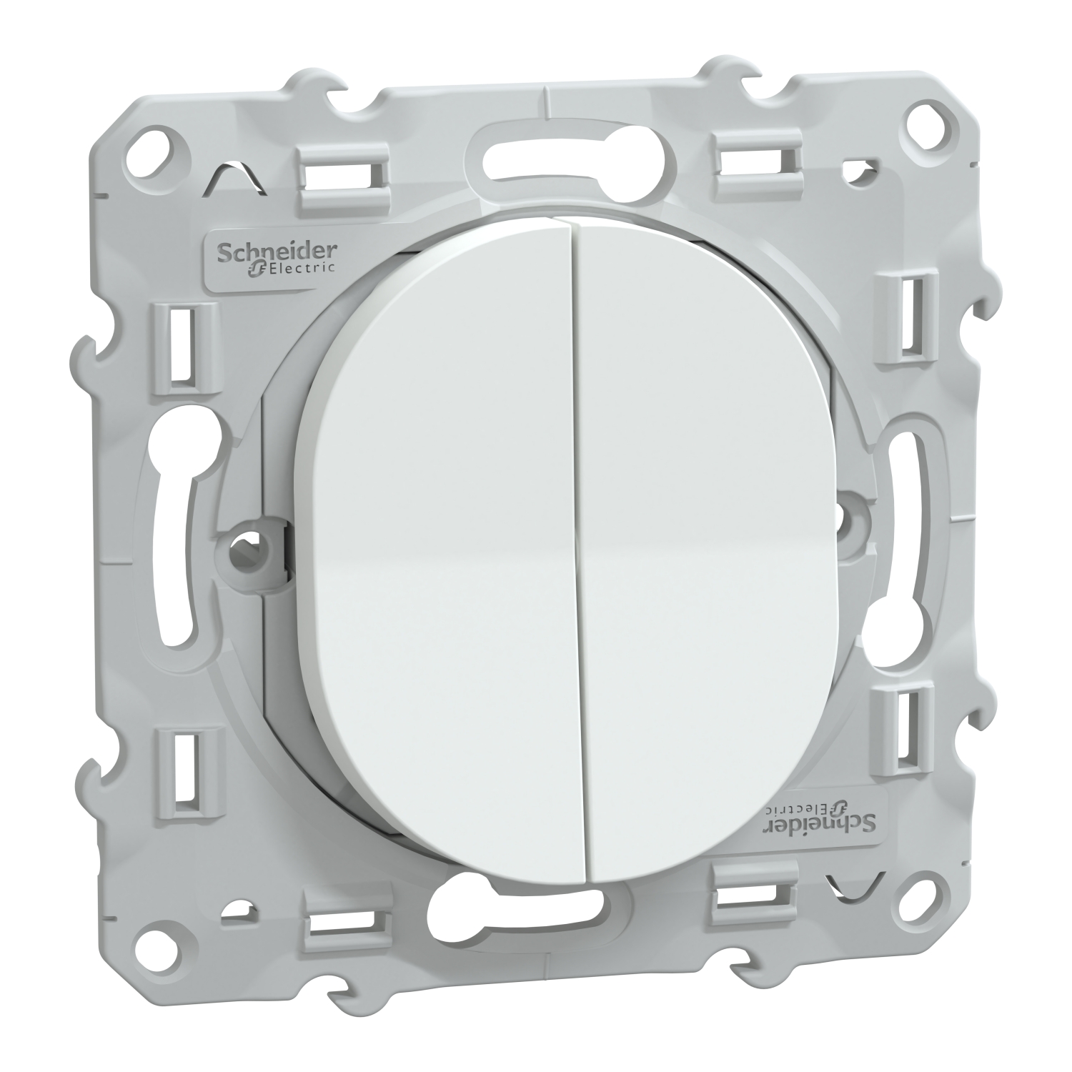 Schneider Electric 2 Way White 10A Ovalis Series