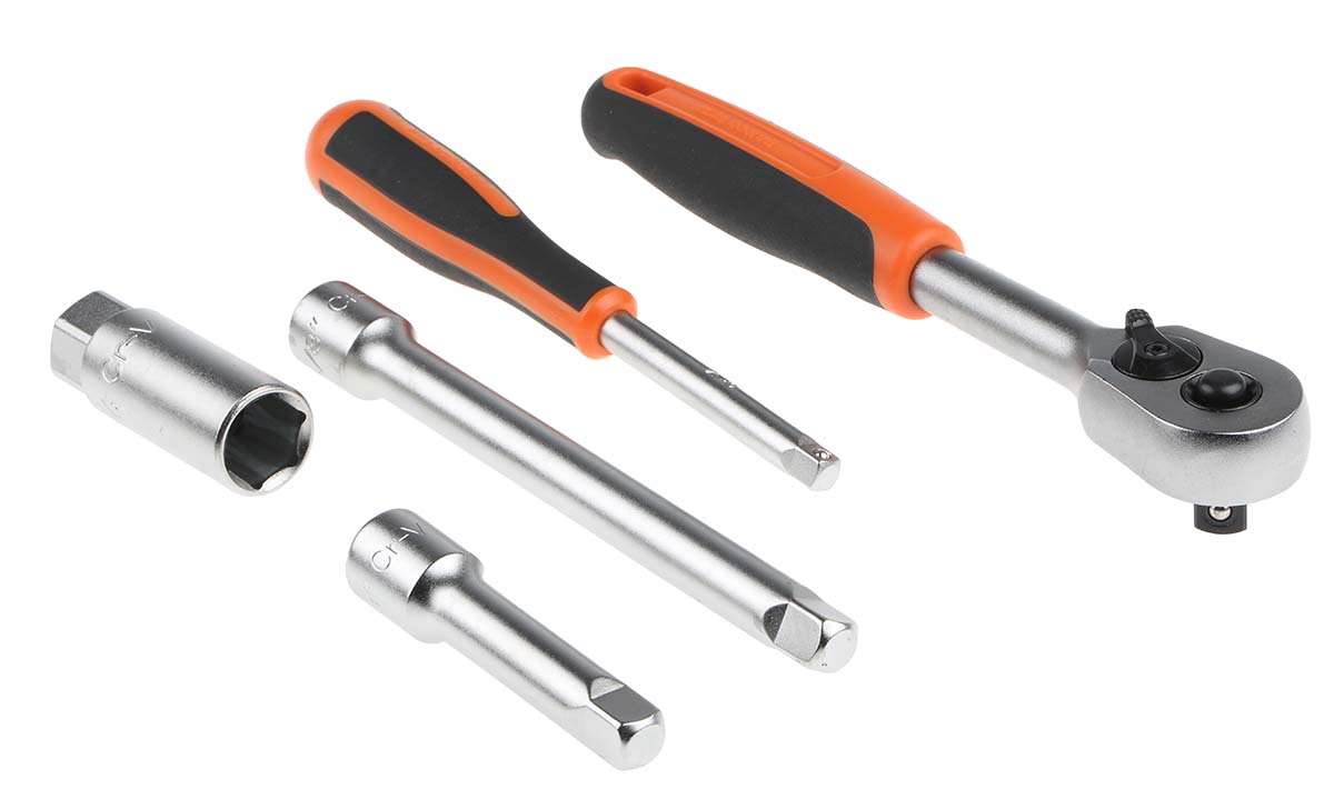 s330l Bahco 53-Piece 1/2 in Hexagon, Hexagon Socket Bit Socket Set