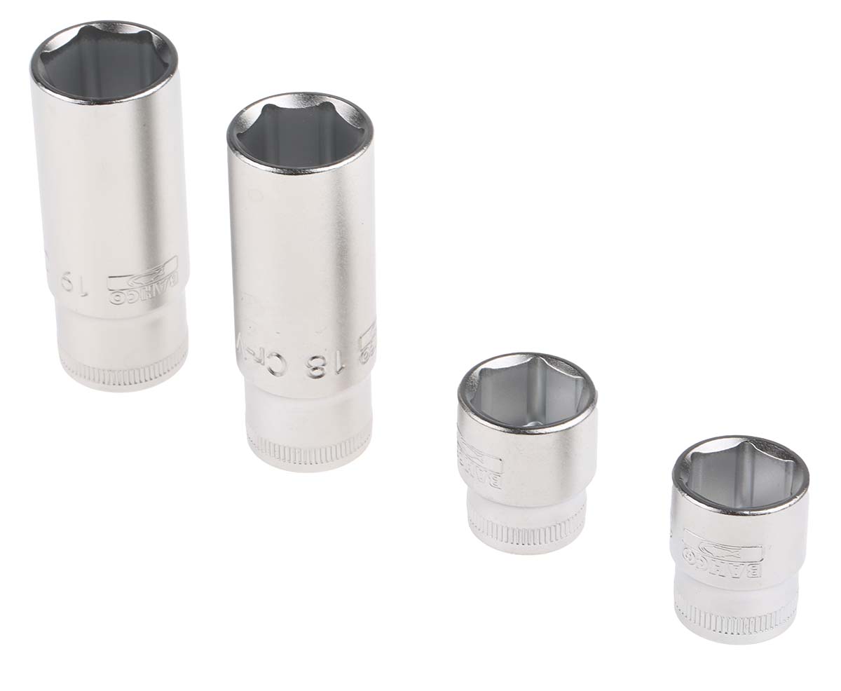 s330l Bahco 53-Piece 1/2 in Hexagon, Hexagon Socket Bit Socket Set