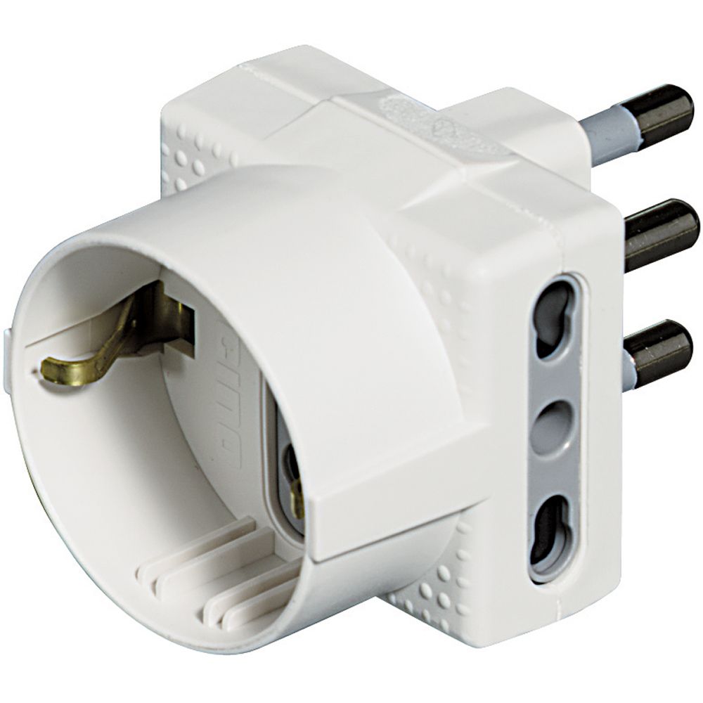 Bticino TRIS White Plug Socket, 16A, German