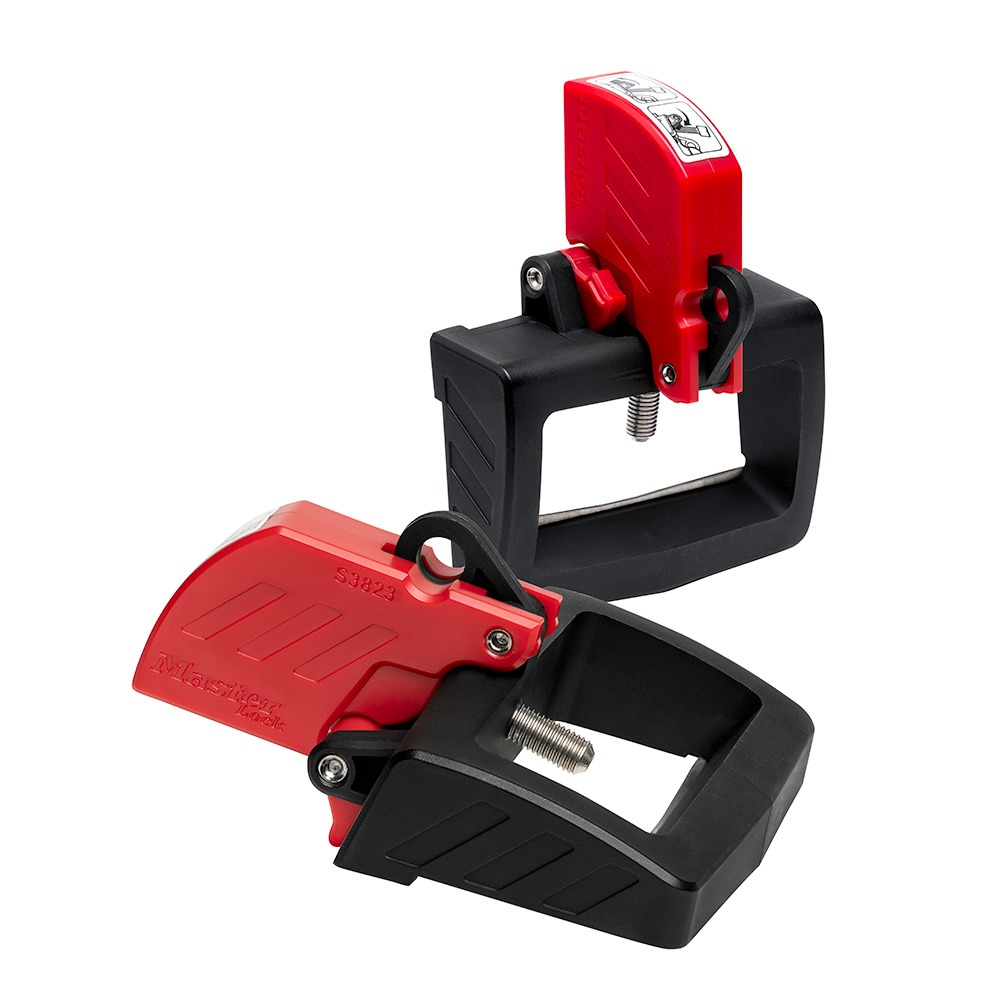 Master Lock Red 1-Lock Lockout ABS Thermoplastic, Stainless Steel, Black Nylon Circuit Breaker Lockout