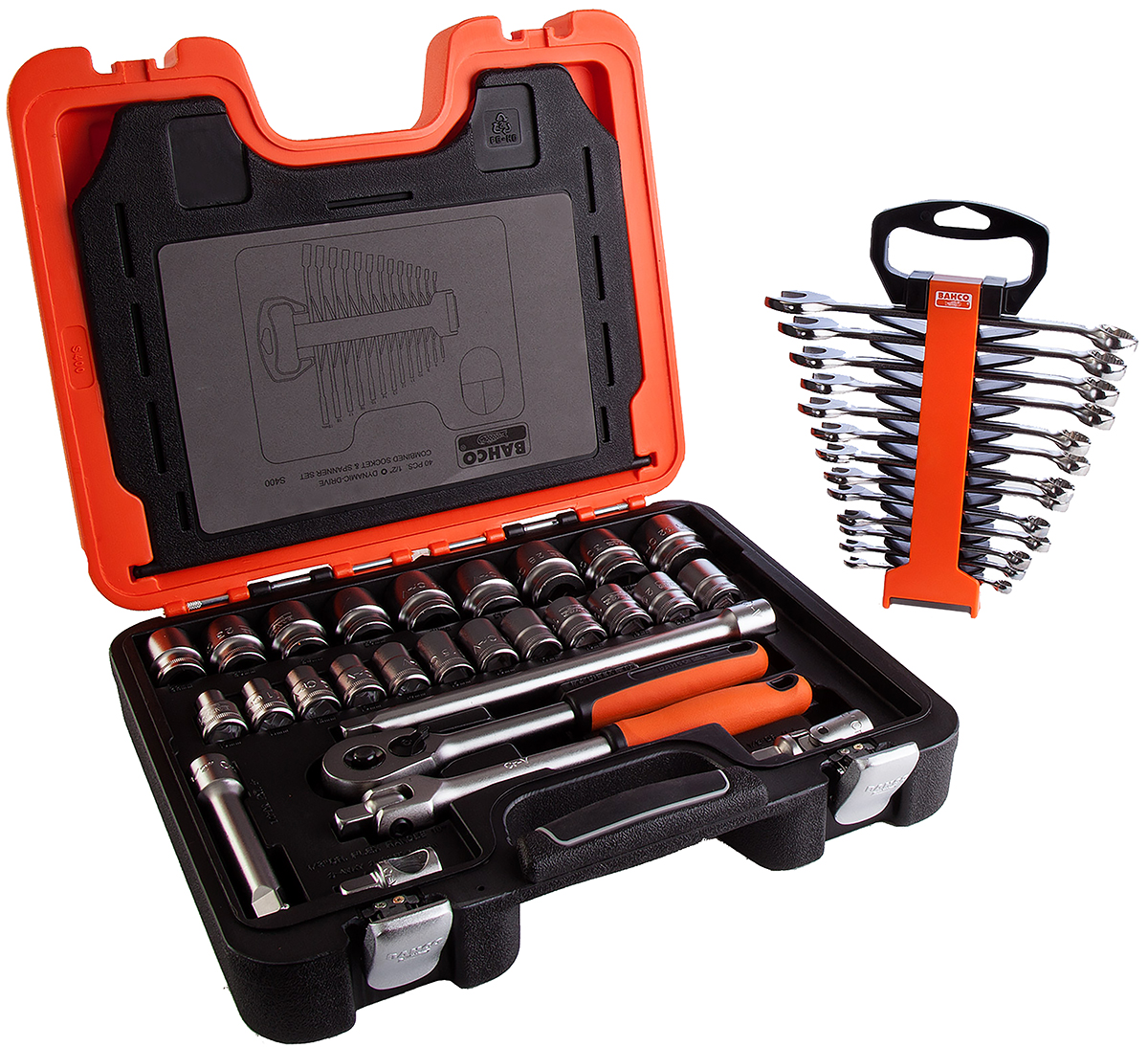s400 Bahco 40-Piece 1/2 in Standard Socket Set