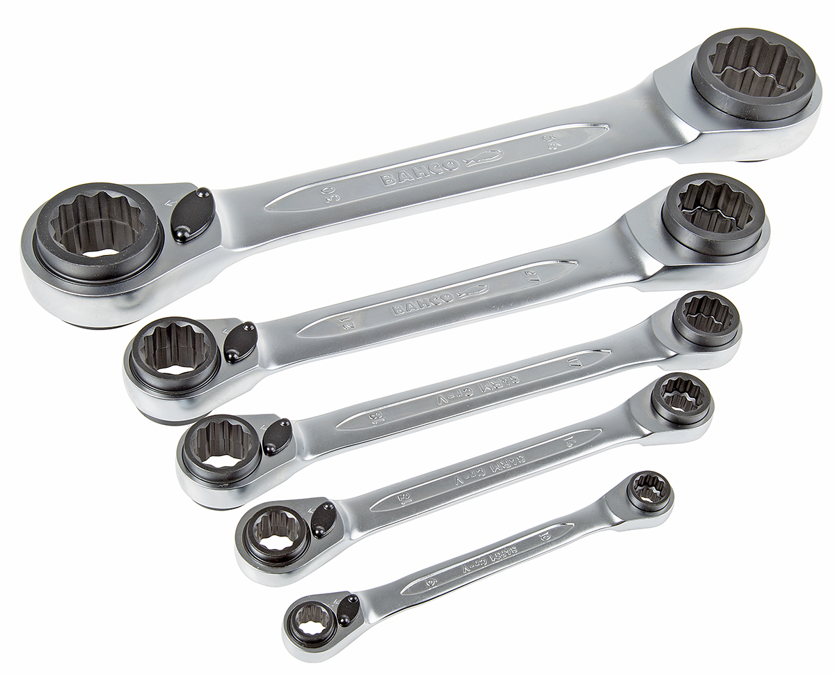 Bahco 5-Piece Spanner Set, 8 x 9 to 34 x 36 mm