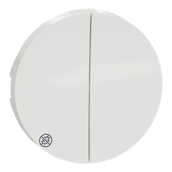 Schneider Electric White Push Button Cap for Use with Double Switch and Push-button