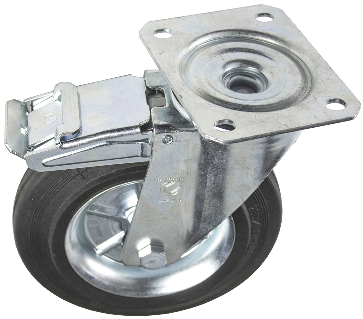 LAG Braked Swivel Castor, 230 kg Capacity, 200 mm Wheel