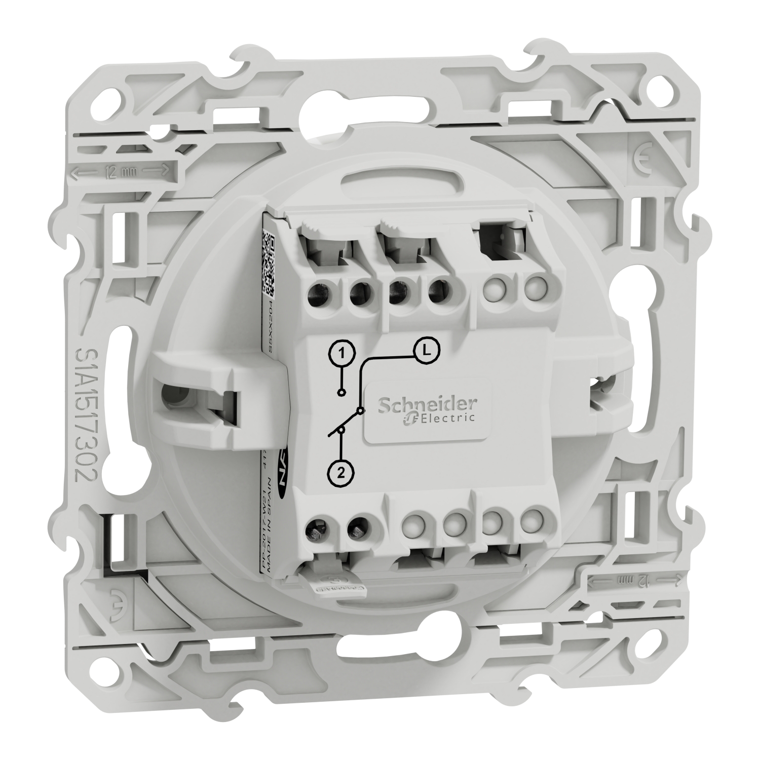 s520204 Schneider Electric 2 Way White 10A Odace 2011 Series