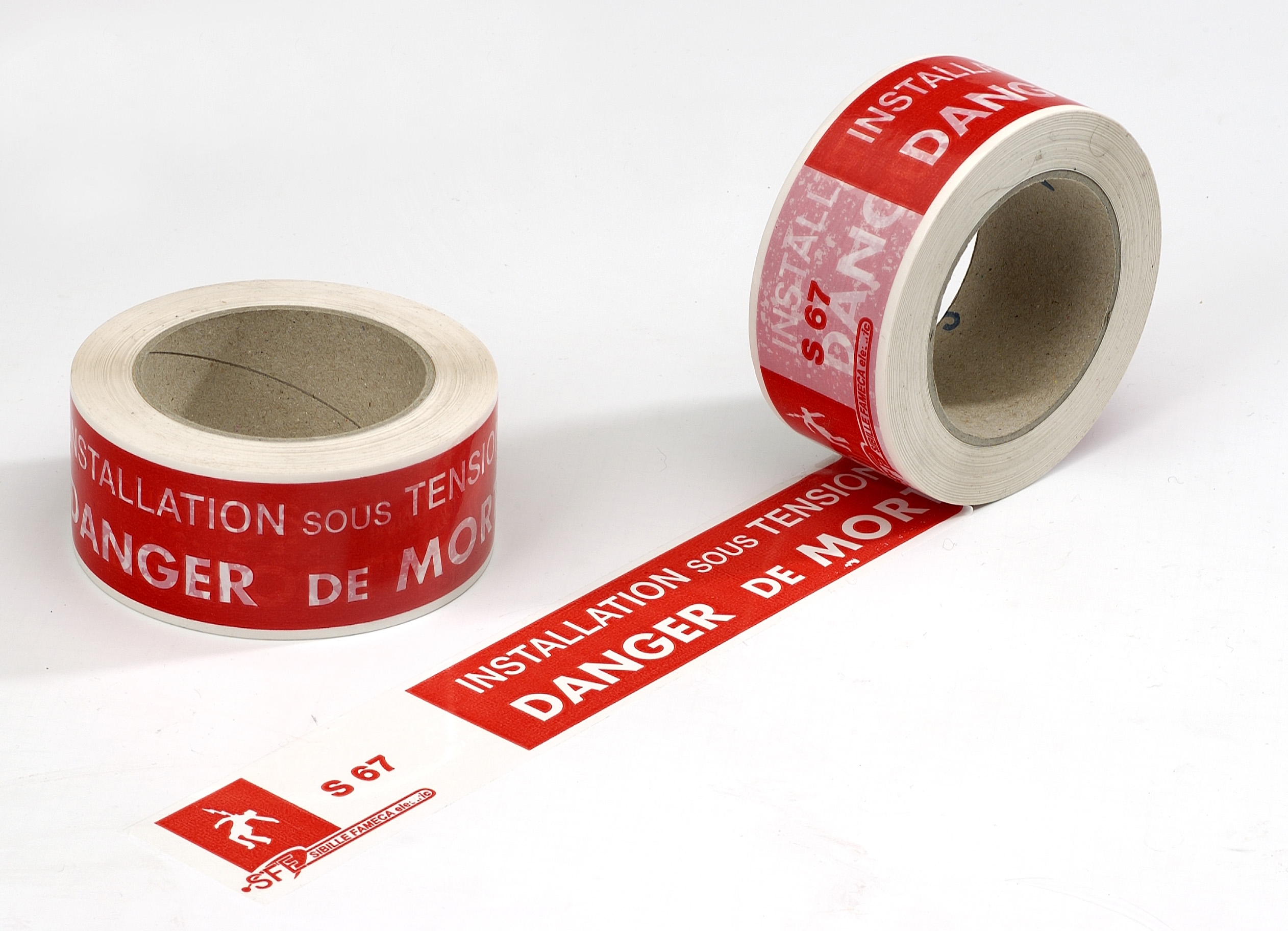 Penta Red Acrylic 100 m Lane Marking Tape 50 mm Thickness Pre-printed