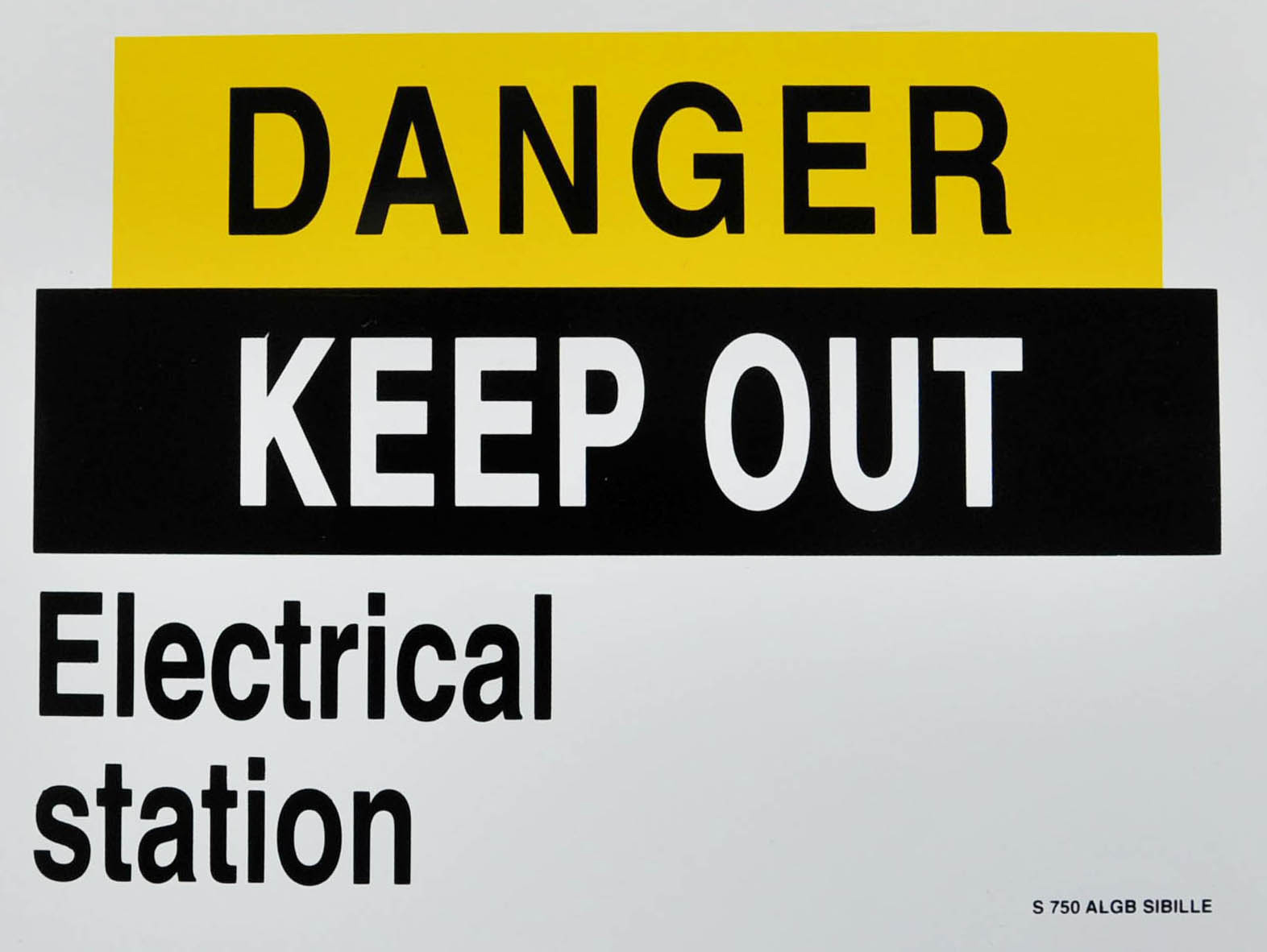 Penta Danger No Entry Safe Conditions Sign, Aluminium, French 135 mm 185mm