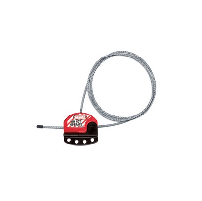 Master Lock 4-Lock Lockout Thermoplastic, Steel Cable Lockout
