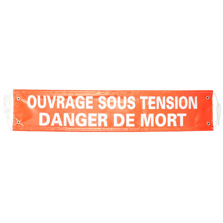 Penta Banner Hazard Warning Sign (French)