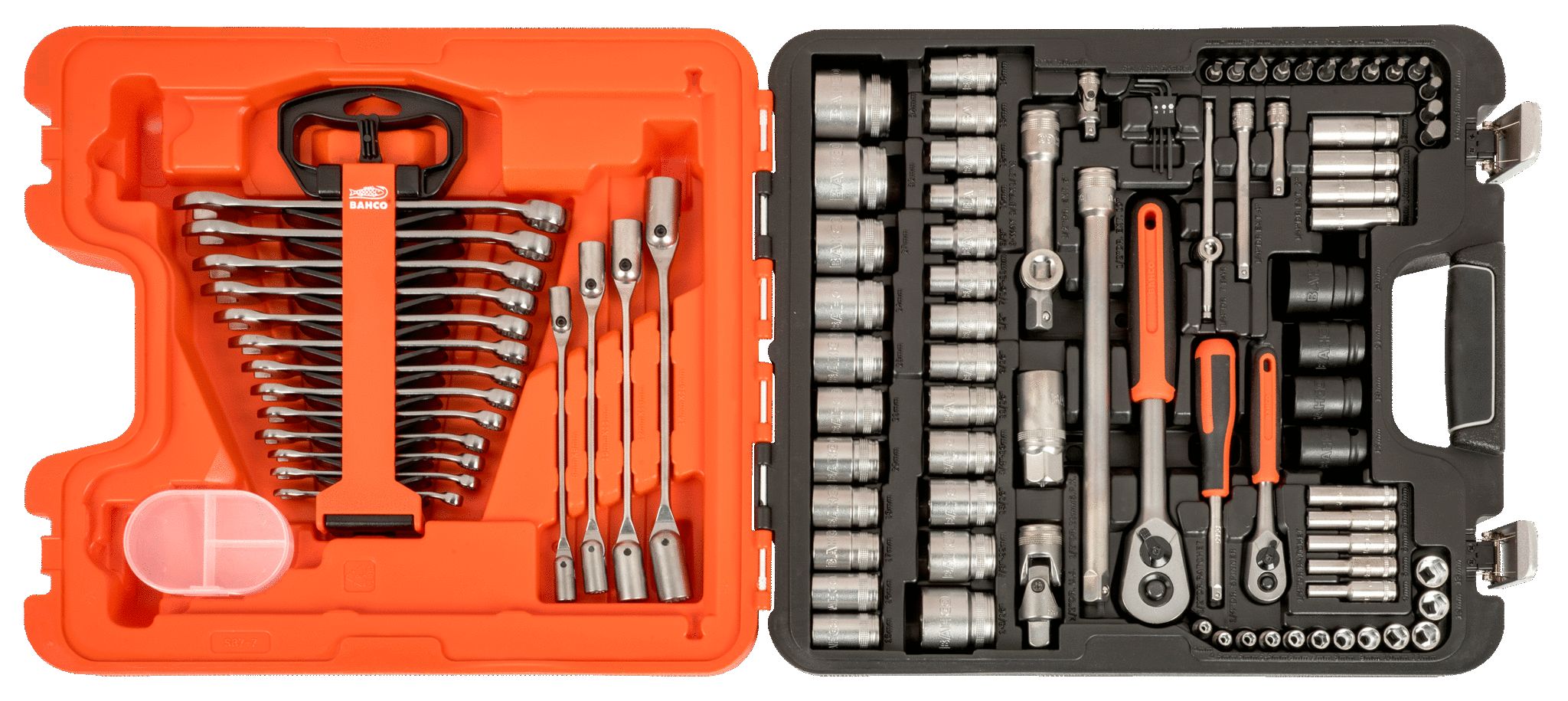 s877 Bahco 94-Piece 1/2 in, 1/4 in Standard Socket Set