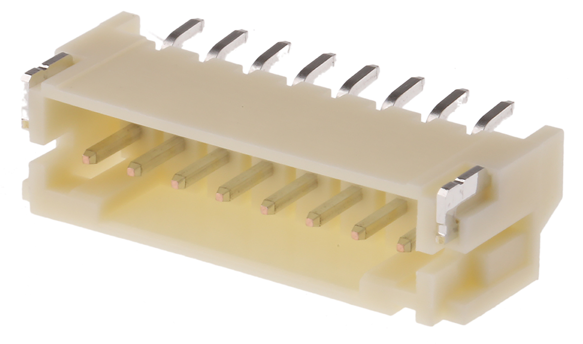 s8b-ph-sm4-tblfsn JST PH Series Right Angle Surface PCB Header, 8 Contact(s), 2 mm Pitch, 1 Row, Shrouded