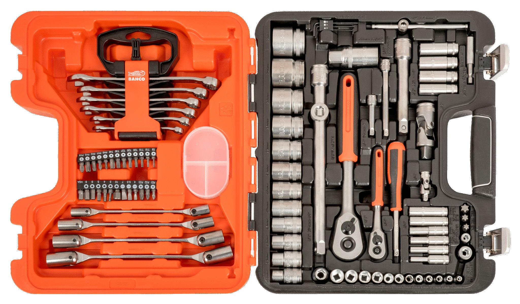 s910 Bahco 91-Piece 1/2 in Standard Socket Set