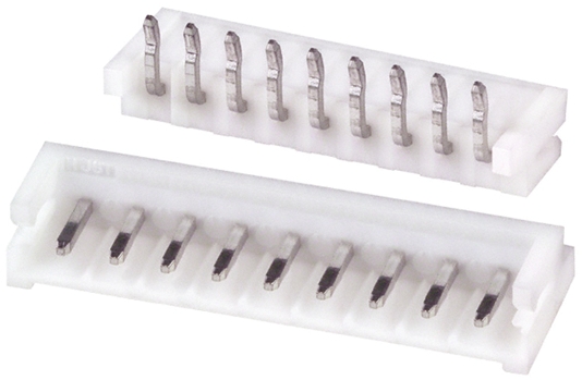 JST EH Series Right Angle Through Hole PCB Header, 9 Contact(s), 2.5 mm Pitch, 1 Row, Shrouded