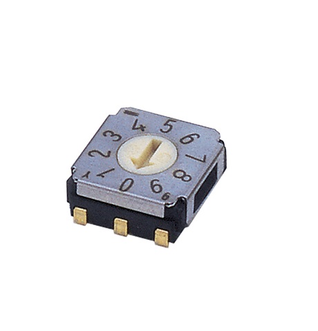 Nidec Components SA-7000, 10 Position SPDT Rotary Switch, 100mA, J hook