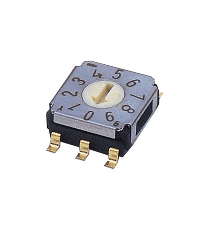 Nidec Components SA-7000, 10 Position SPDT Rotary Switch, 100mA, Gull Wing