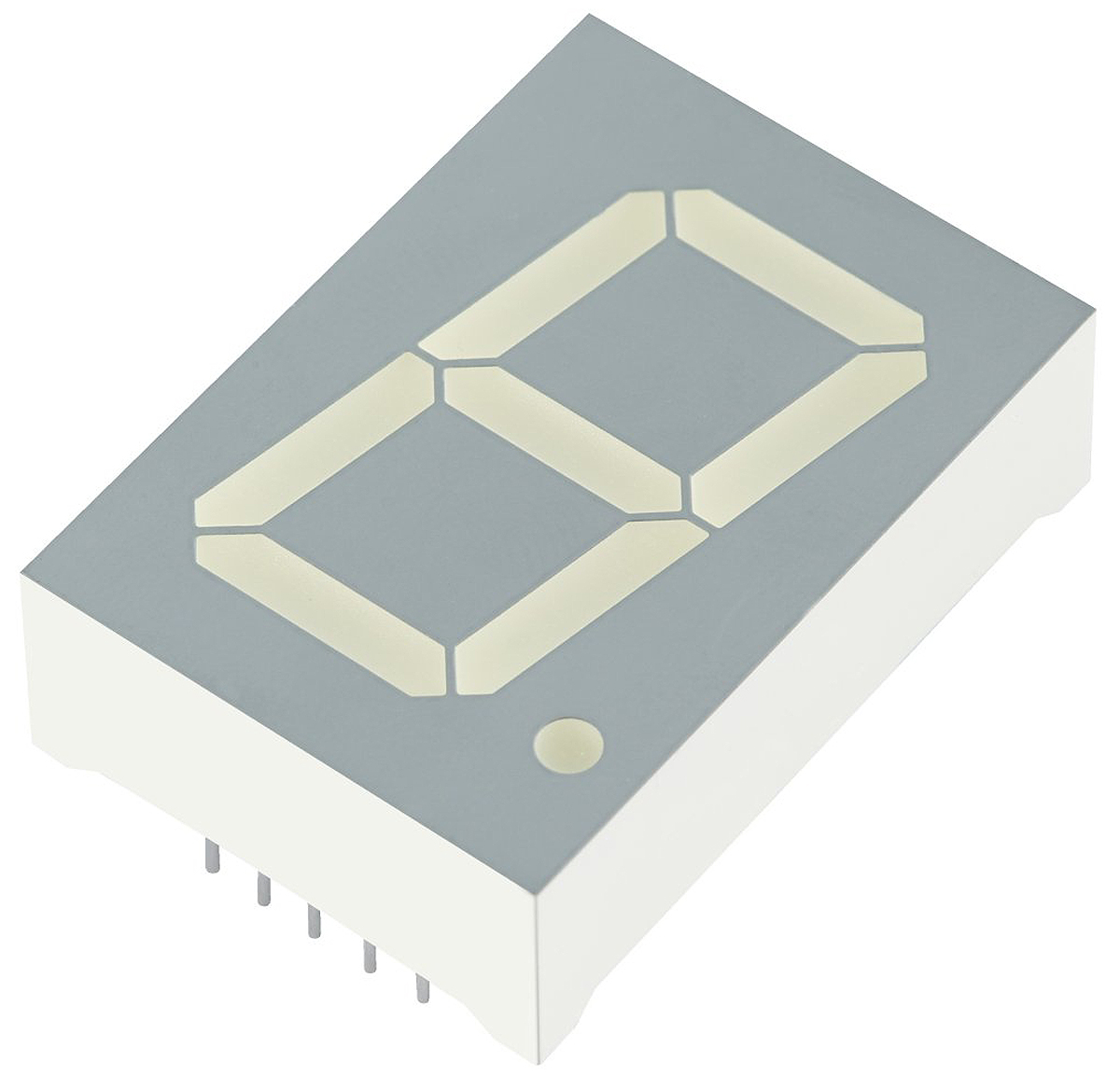 SA10-21CGKWA Kingbright 1 7 Segment LED Display Anode Green 95mcd Right Side 25.4 mm