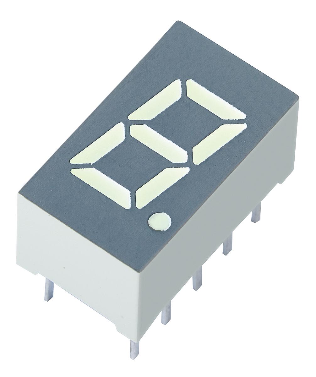 SA32-11EWA Kingbright 1 7 Segment LED Display Anode Red 7.6mcd Right Side 8 mm
