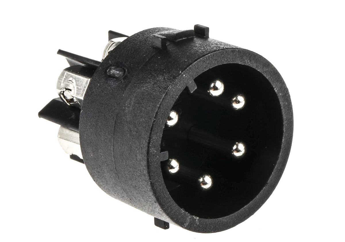 Bulgin Male Connector Insert 6 Way for use with Mini Buccaneer Connector