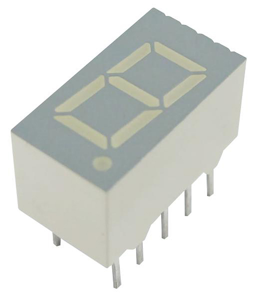 SA36-11CGKWA Kingbright 1 7 Segment LED Display Anode Green 11mcd Right Side 9.1 mm