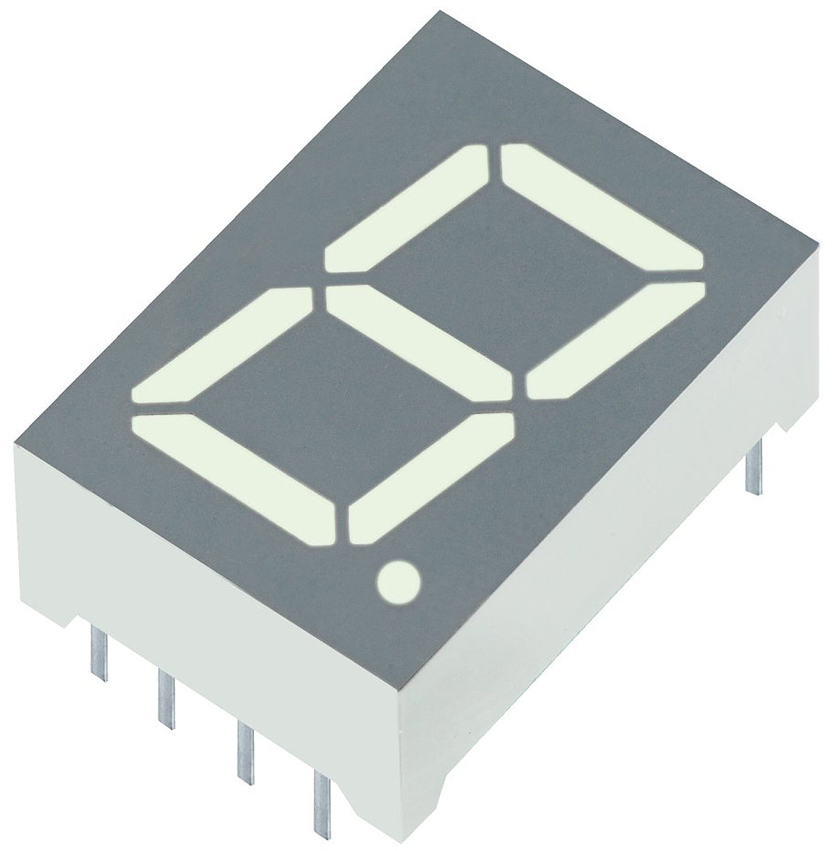 SA52-11SURKWA Kingbright 1 7 Segment LED Display Anode Red 11mcd Right Side 13.2 mm