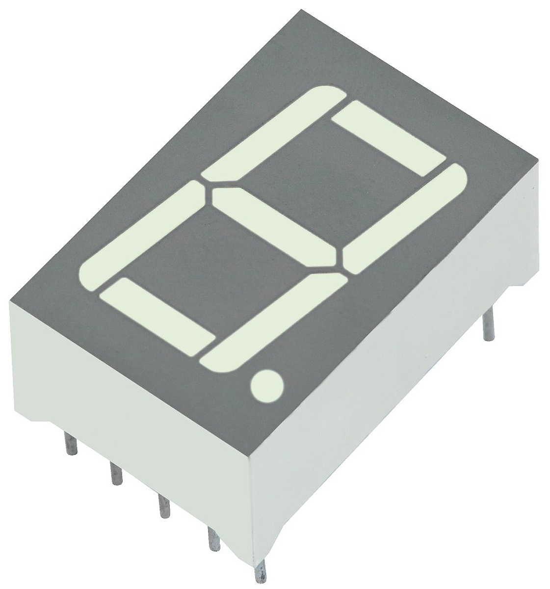 SA56-11CGKWA Kingbright 1 7 Segment LED Display Anode Green 35mcd Right Side 14.2 mm