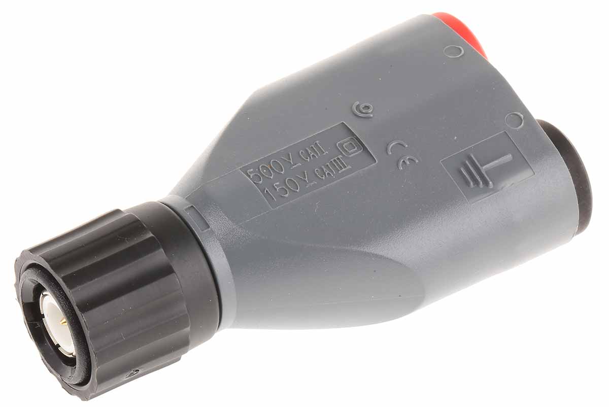 Schutzinger Grey Male Test Connector Adapter and Nickel Plated