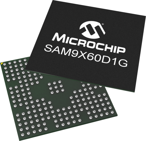 Microchip SAM9X60D1GT-I/4FB ARM926EJ-S Microprocessor SAM9X60 32 bit ARM 600 MHz 233-Pin TFBGA