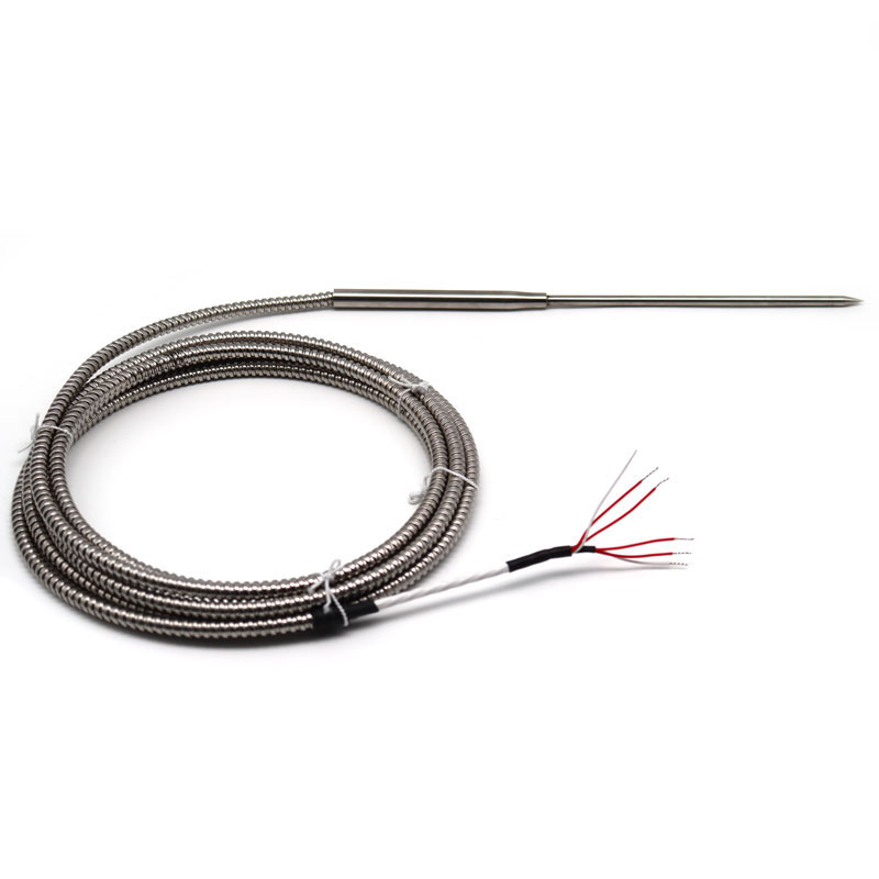 Prosensor PT100 Temperature Sensor 5 mm Dia, 150 mm Long, 3 Wire, Class A 250 °C Max