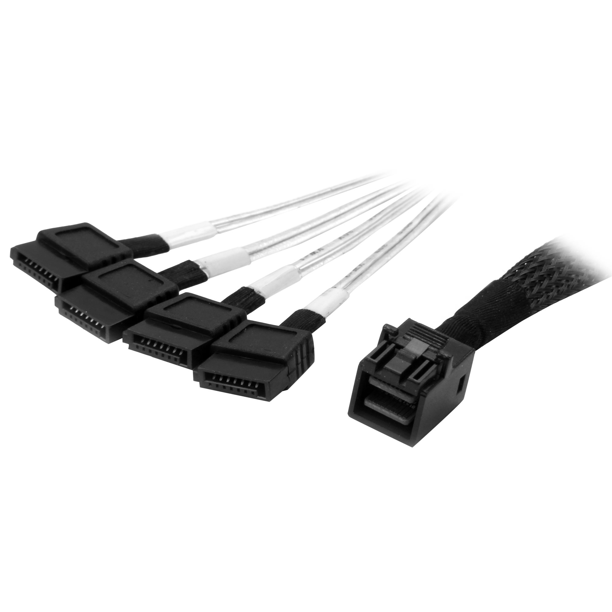 StarTech.com Male Mini SAS to Male Straight SATA Cable, 1 m