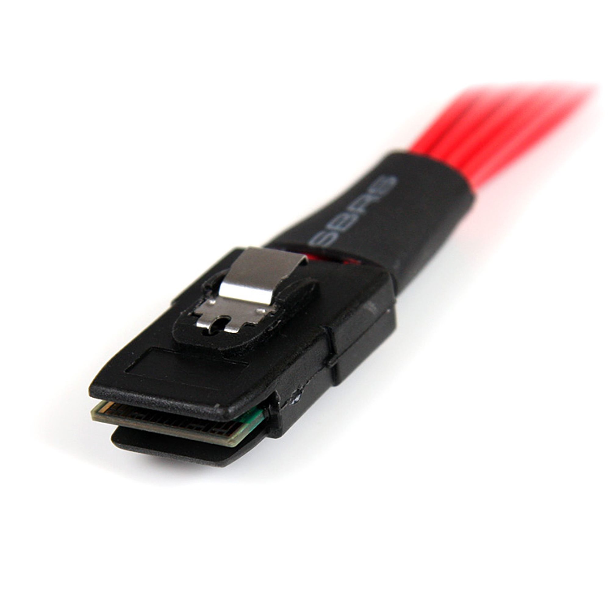 sas8087s4100 StarTech.com Male Mini SAS to Female Straight SATA Cable, 1 m