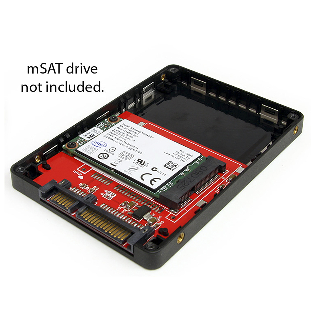 sat2msat25 StarTech.com mSATA SATA to Mini SATA Adapter 100 x 70 x 8.1 mm SATA