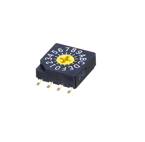 Nidec Components Rotary Coded DIP Switch Through Hole Gull Wing
