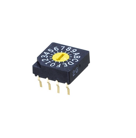 Nidec Components Rotary Coded DIP Switch Through Hole Pin
